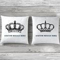 Custom Message Crown Cushions