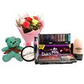 Valentines Technic Makeup Package 1 with Teddy and Carnations