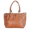 Womens Light Brown Shoulder Tote Bag (C609) by SGN Moments