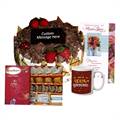 Black Forest Cake with Sweets, New Year Card and Mug