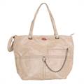 Womens Cream Shoulder Tote Bag (C702) by SGN Moments