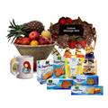 Sugarfree Package with Black Forest Cake, Mug and Fruits 