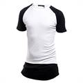 Cotton Long Contracts T-Shirts- White and Black
