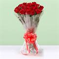20 Red Roses in Cellophane Packing