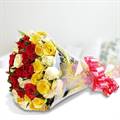 20 Mix Roses in Cellophane Packing