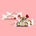 Ferrero Rocher and Rafaello Chocolates with Rose