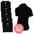Black Polo Style T-shirts Package (Small)