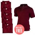 Maroon Polo Style T-shirts Package (Small)