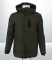 KILOMETER Hooded Cottom/Silicon Jacket For Men - KM 8198Dark Green