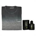 Kilometer Blue Gradient Sweater with Axe Aftershave